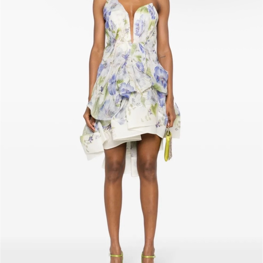 ZIMMERMANN Natura Draped mini dress - Picture 2 of 12